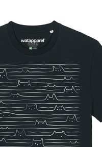 watapparel CATS - T-shirt imprimé - black