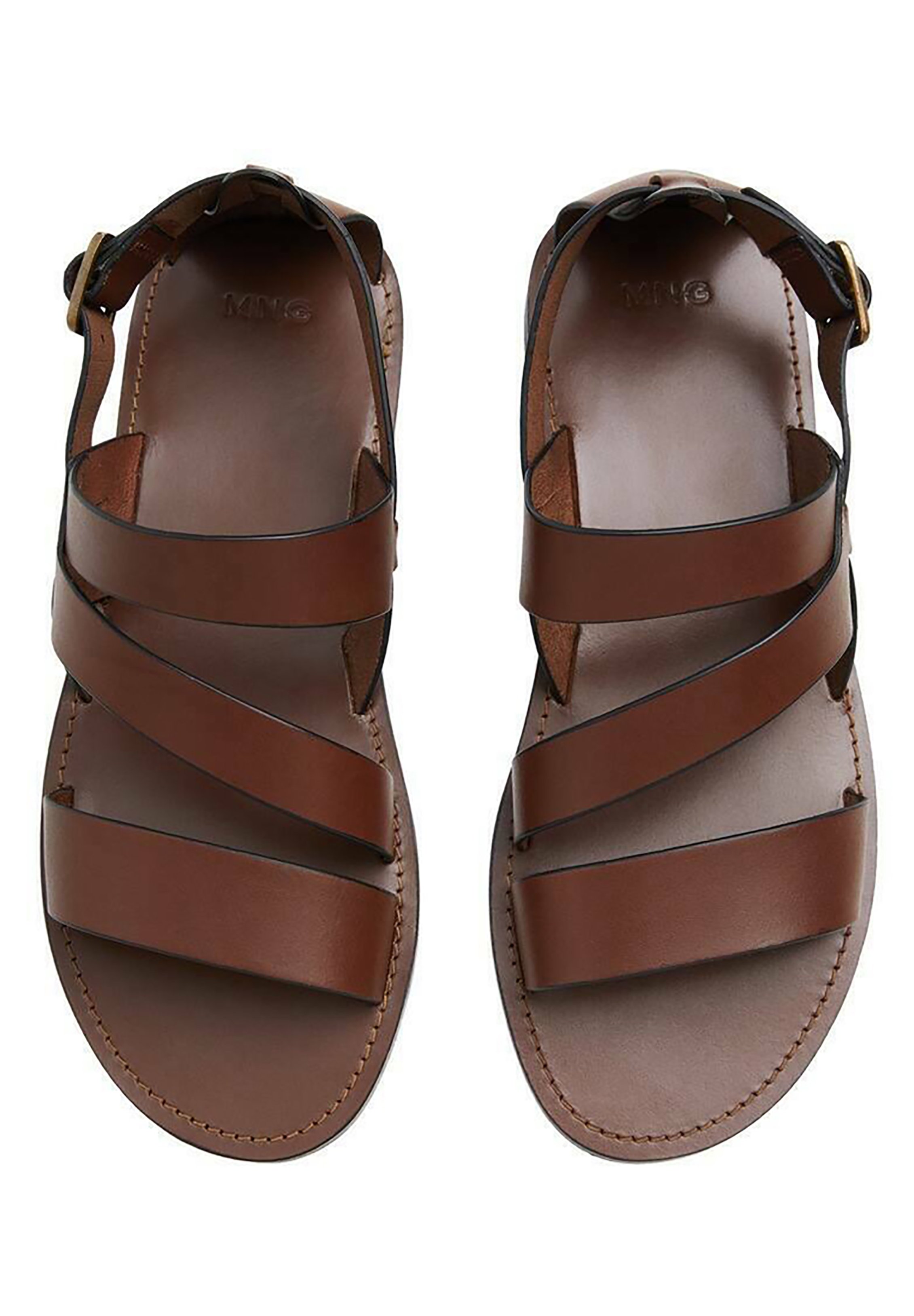 Mango ROMANA - Sandalen - marron moyen/bruin - Zalando.nl