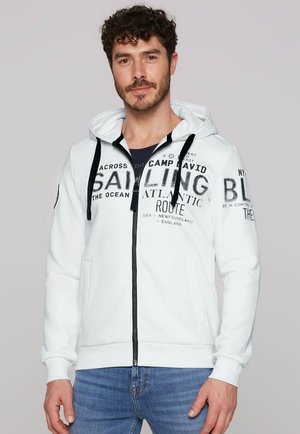 Camp David Zip-up sweatshirt - opticwhite