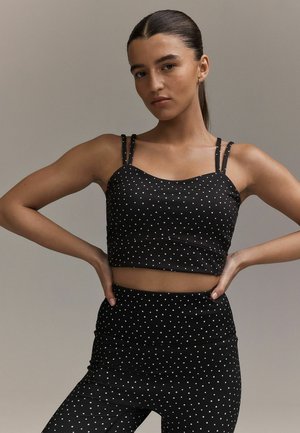 Next, REGULAR FIT - ACTIVE POWER CROSS BACK SPORTS BRA . - Bustier - polka dot