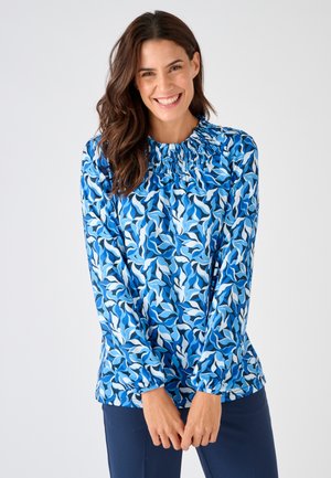 GRAPHIQUE CHAUDE - T-shirt à manches longues - bleu feuillage