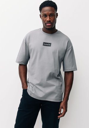Next, GRAPHIC BAND - Print T-shirt - grey