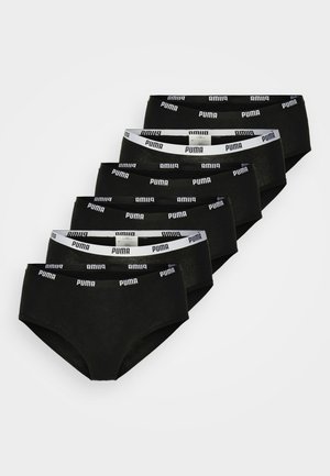 WOMEN HIPSTER 6 PACK - Hlače - black