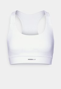 MEDIUM SUPPORT RACER BACK BRA - Keskmiselt toetav spordirinnahoidja - white