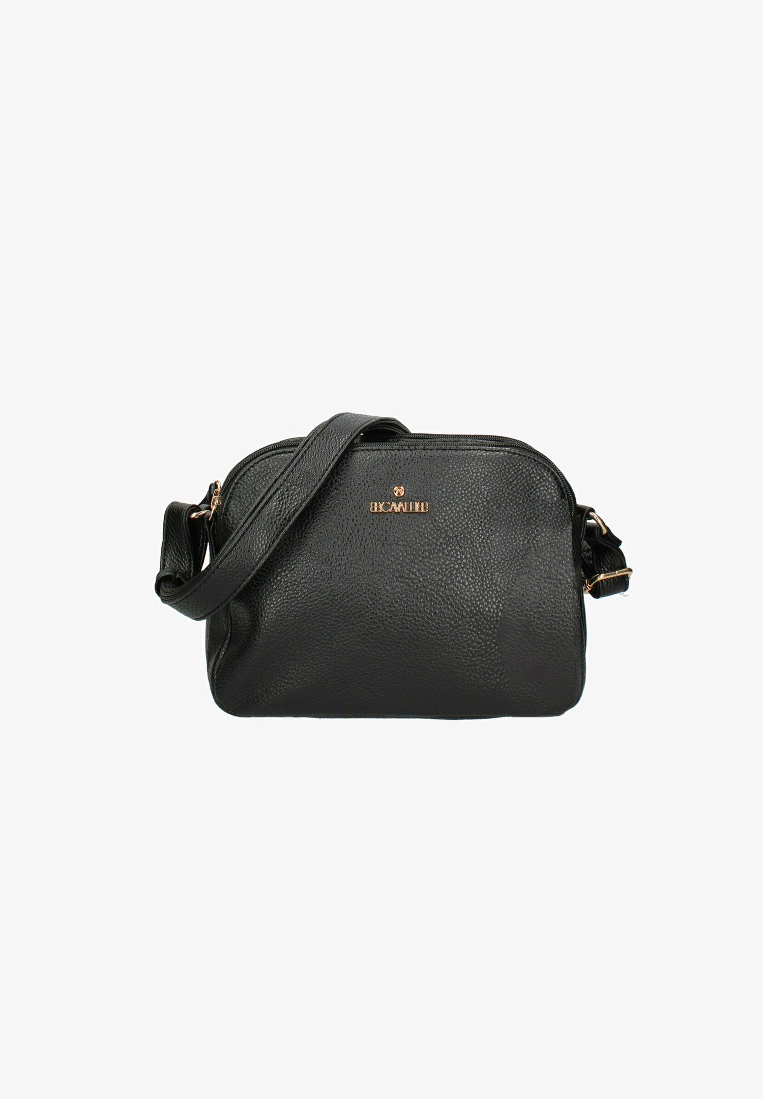 Borsa a tracolla piccola Saddle Pelle di vitello granulata nera Borsa a tracolla piccola Saddle Pelle di vitello granulata nera