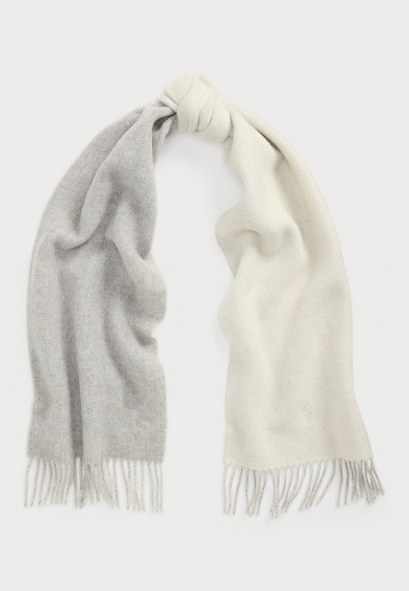 Polo Ralph Lauren FRINGE TRIM WOOL SCARF - Sall - cream/light vintage heather