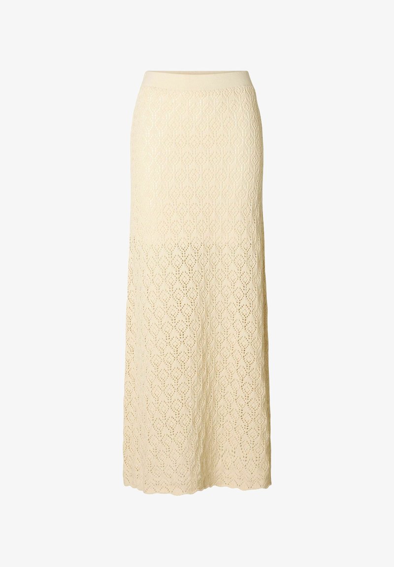 Selected Femme Jupe longue birch/beige - Main Image
