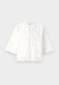 ONLTIA TIE - Blouse - cloud dancer