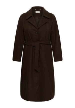 Kaffe Curve, KCNANNY LONG - Manteau classique - chocolate brown