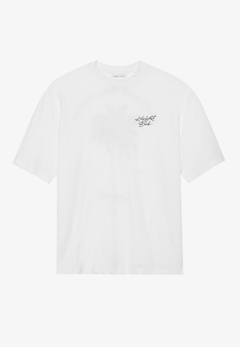 Pier One T-shirt print wit Pier One T-shirt print wit