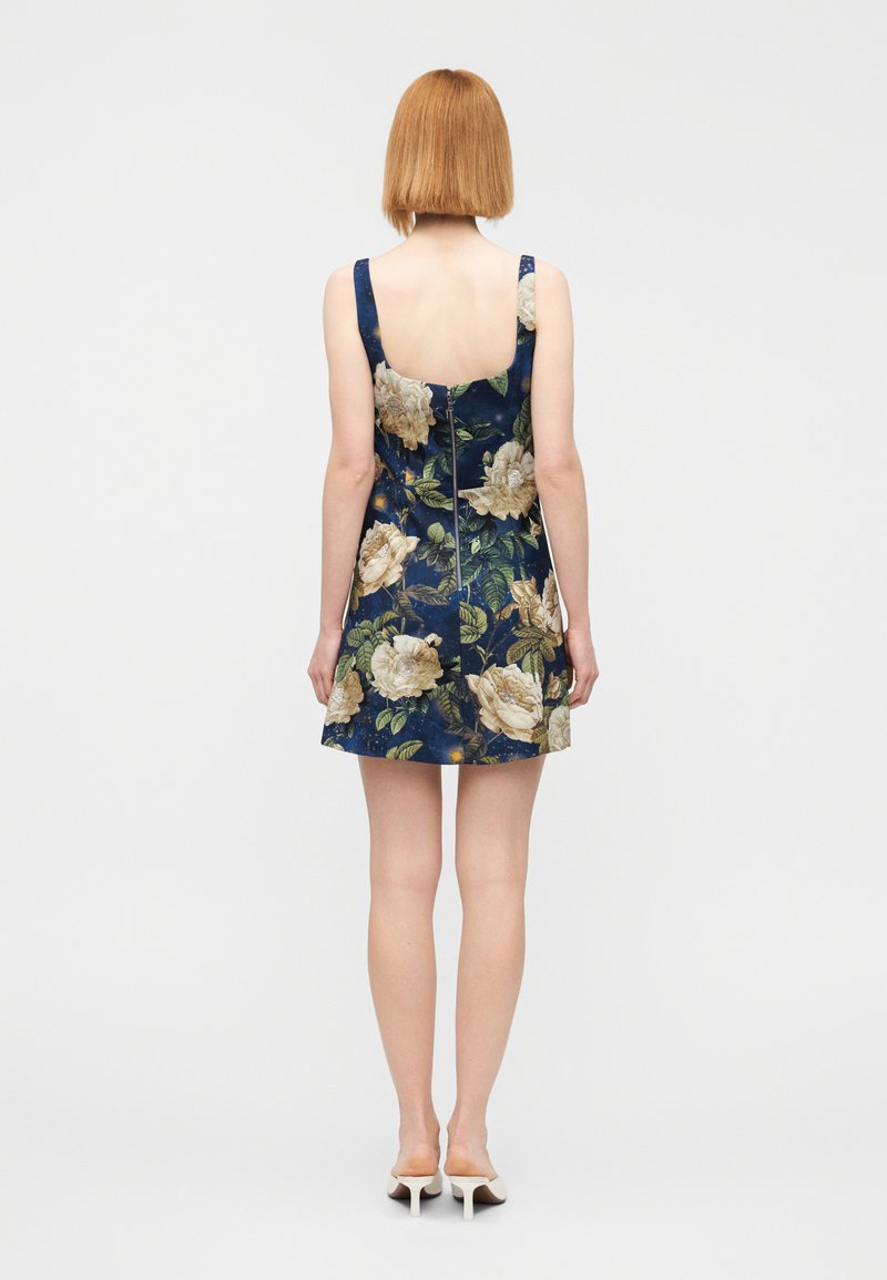 alice and olivia blue and gold dress Alice + Olivia EVE SWEETHEART DRESS - Day dress - twilight eden/blue