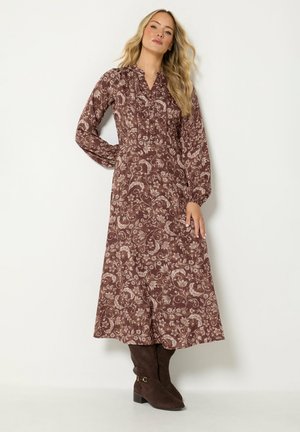 Long Tall Sally, TALL FLORAL DRESSES - Blusenkleid - chocolate