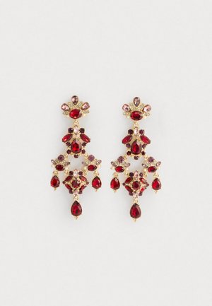 CHANDELIER - Earrings - gold-coloured/red/multi-coloured