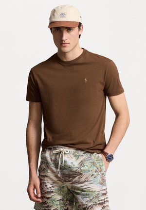 CUSTOM SLIM FIT JERSEY CREWNECK T-SHIRT - Βασικό μπλουζάκι - pale russet