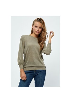 MIMERSIN KNIT TEE - Jumper - wood smoke lurex