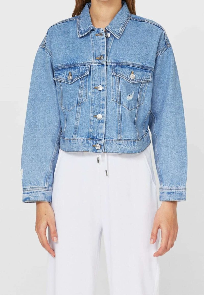 Stradivarius Spijkerjas - blue