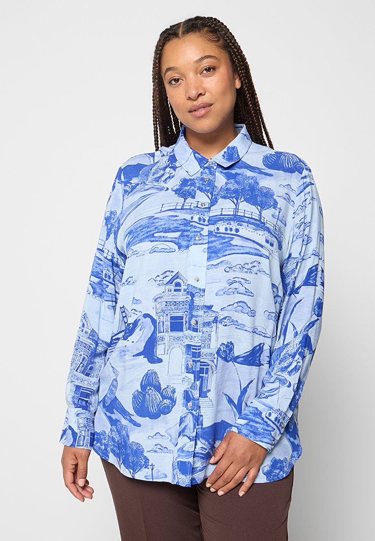 Scotch & Soda Overhemdblouse blauw