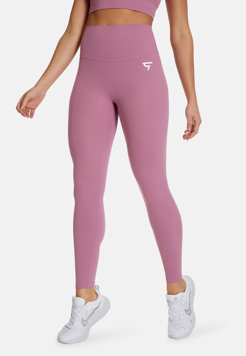 SQUATPROOF NIMBLE HIGH WAIST - Tajice - velvet powder