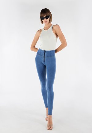 PUSH UP WR UP VITA ALTA - Jeans Skinny Fit - clear jeans yellow seams