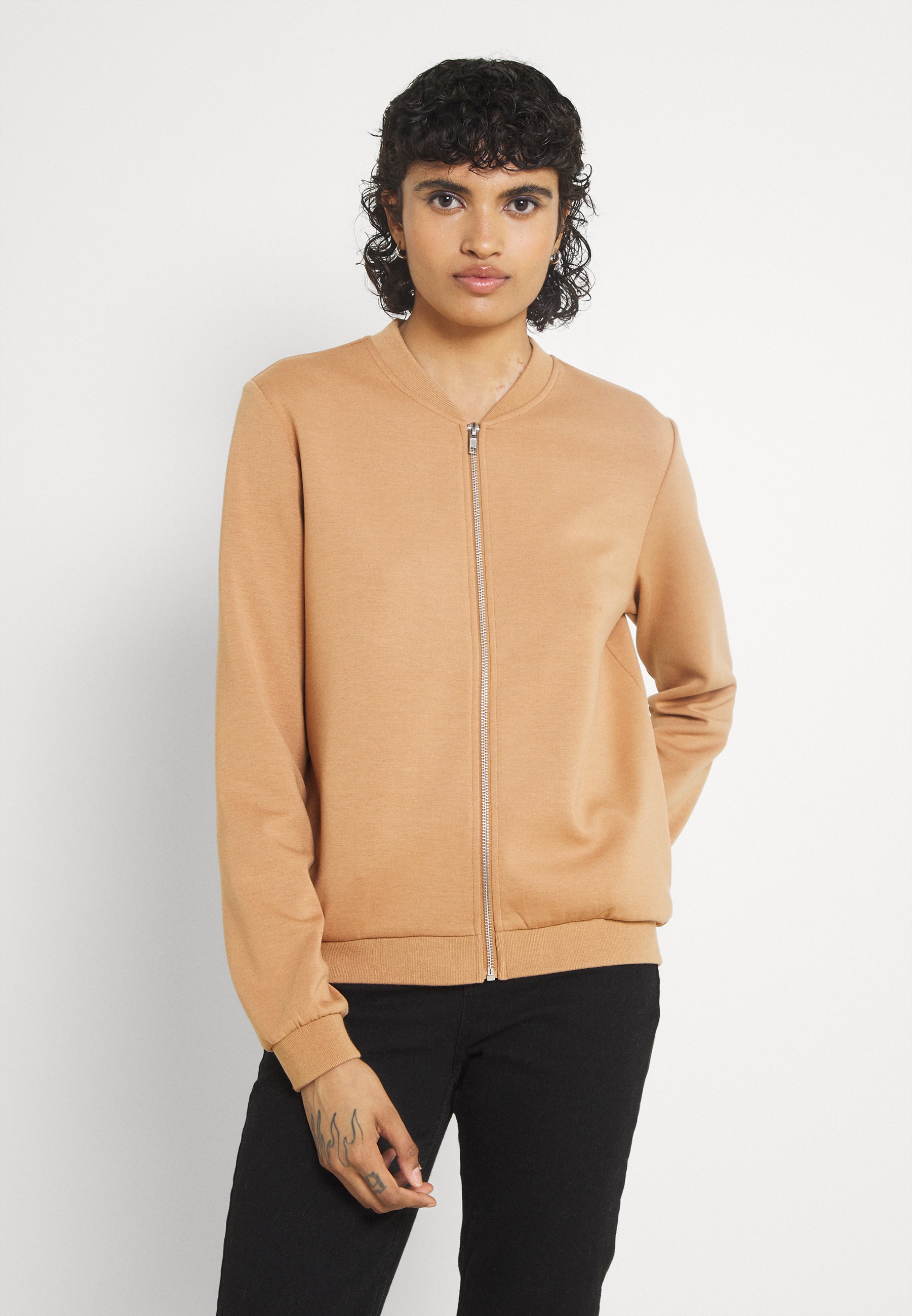 Women ONLSCARLETT ZIP BOMBER JACKET - Zip-up sweatshirt Women ONLSCARLETT ZIP BOMBER JACKET - Zip-up sweatshirt