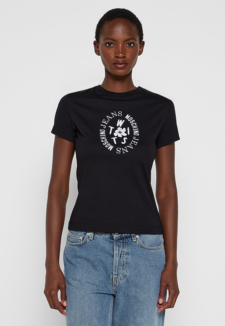 MOSCHINO JEANS T-shirt print zwart