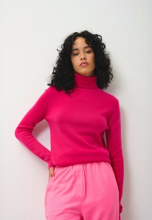 BISE - Stickad tröja - fuchsia