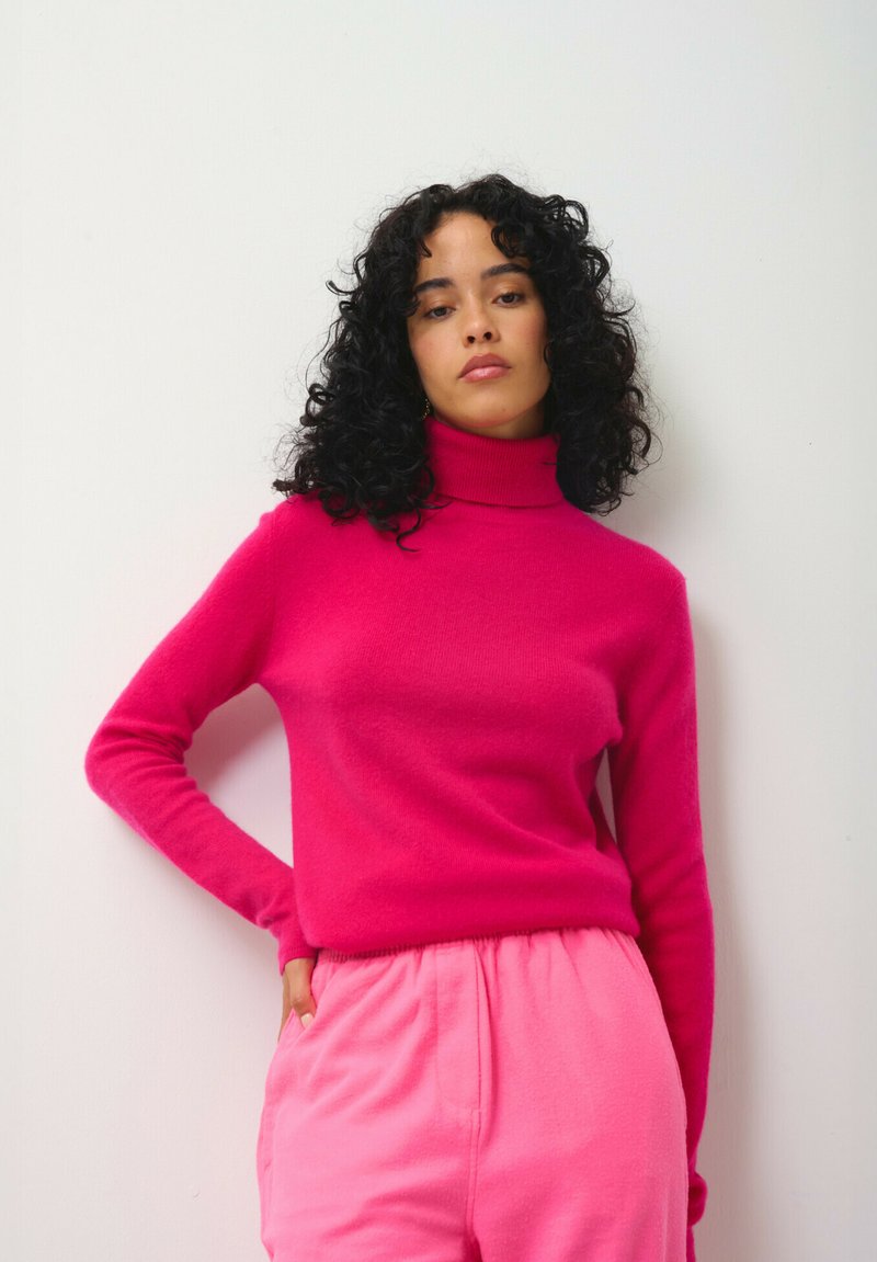 Authentic Cashmere BISE - Trui - fuchsia