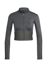 HYPERGLAM COVER UP - Majica s kapuljačom i patentnim zatvaračem - grey six black