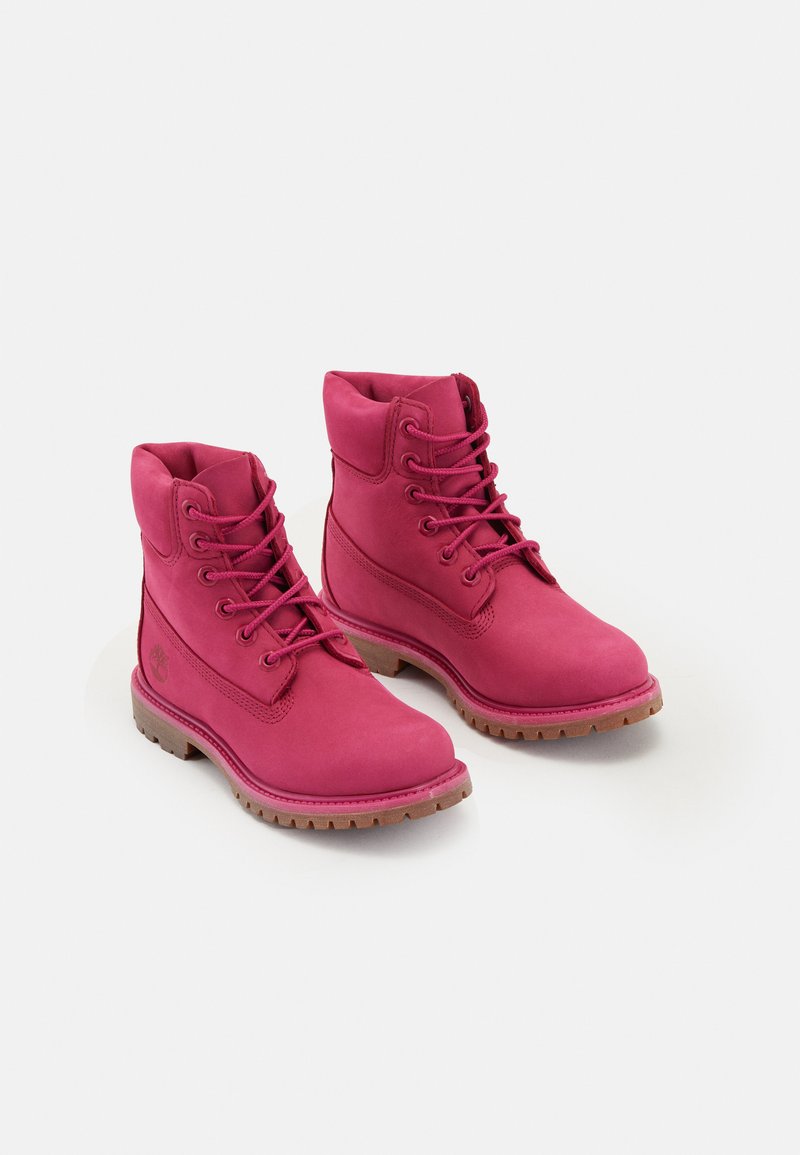 dark pink timberland boots