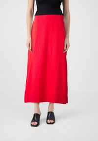 GAP PULL ON SKIRT - Fustă maxi - slipper red