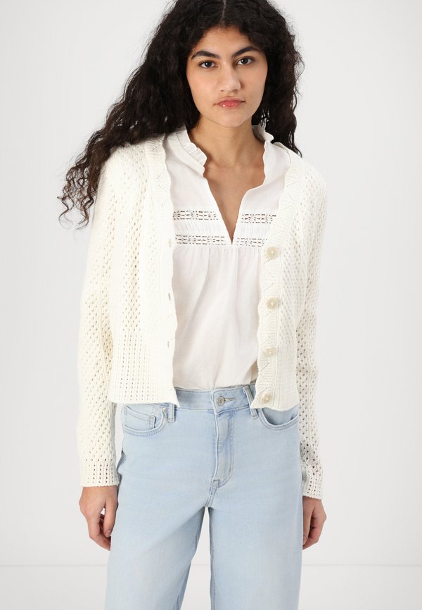 ONLROSELIA LS V-NECK - Cardigan - cloud dancer4