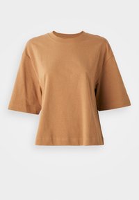 BASIC BOXY TEE - Basic T-shirt - roasted coconut