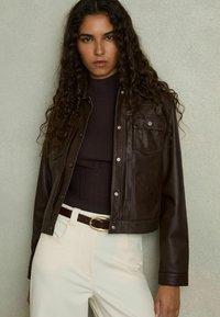 Reiss VIENNE HIGH-NECK  - Džemper - burgundy