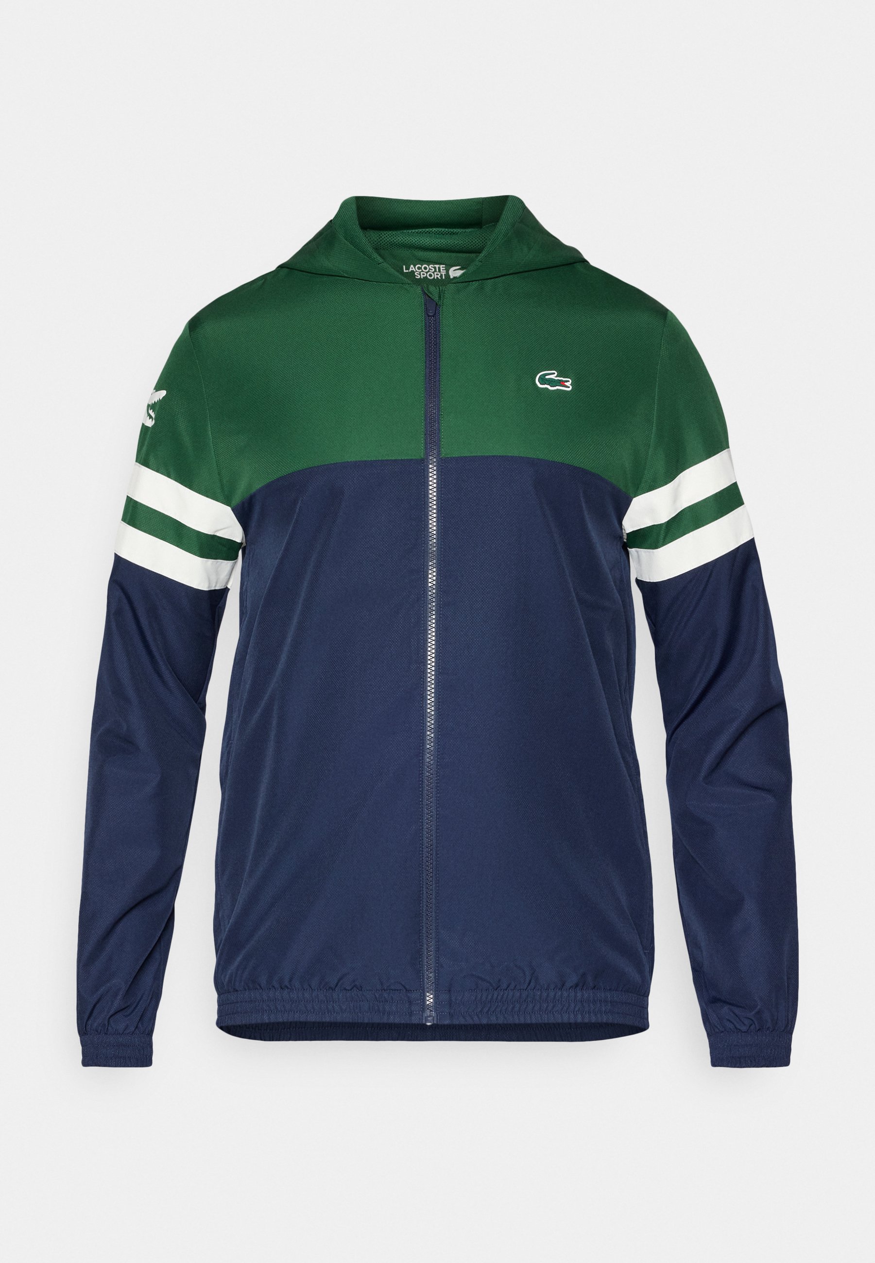 Lacoste Sport TENNIS JACKET - Outdoor jacket - navy blue/green