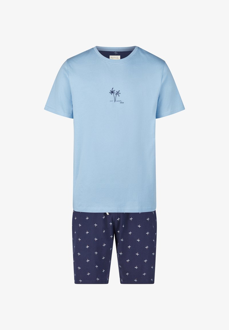 Set Phil Ru Phil & Co. Berlin SHORT SET - Pyjamas - hellblau navy/blue - Zalando