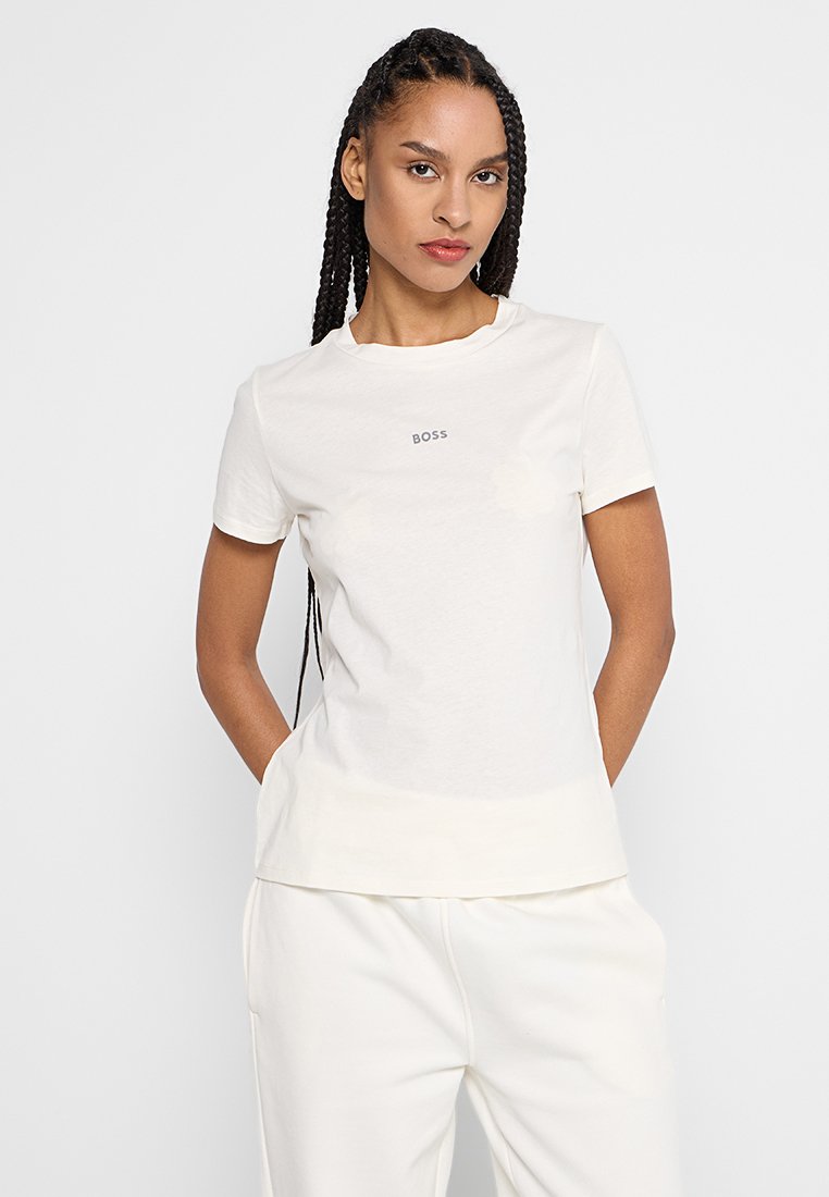 Boss T-shirt basic crème Boss T-shirt basic crème