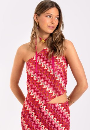 CALADO ASIMÉTRICO - Blouse - rojo