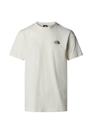 The North Face MOUNTAIN PEAK FRAME - Print T-shirt - white dune terrarium gr