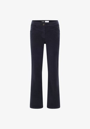 Cecil, HIGH WAIST BOOTCUT HOSE IM SLIM FIT - Jeans a sigaretta - dark blue corduroy