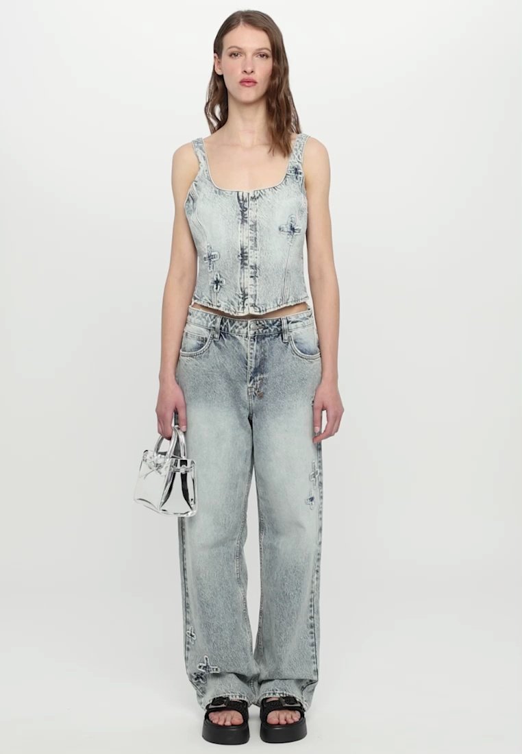 Ksubi GIGI BUSTIER KLASSIC KRAFTWERK - Top - light blue