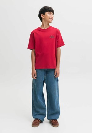 Jack & Jones Kids, JORNORREBRO TYPO TEE SS CREW NECK SN JNR - T-shirt imprimé - rio red