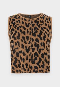 ONLVIENNA LEO TANK - Vest - toasted coconut/black