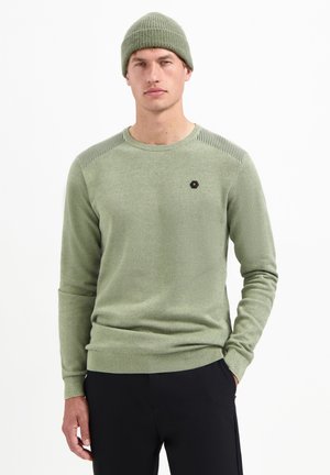 CREWNECK PLATED STRUCTURE  - Trui - light moss