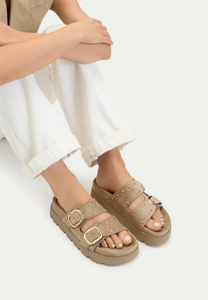 DeeZee, DEEZEE WOMEN'S FLIP-FLOPS BEIGE - Mules - beige