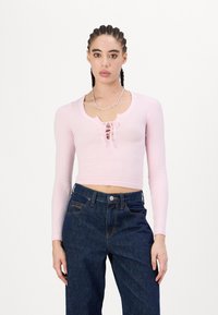 BDG Urban Outfitters KNOCKOUT BABY - Hosszú ujjú felső - light pink