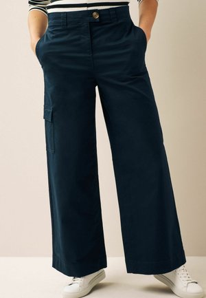 WIDE LEG - Cargohose - navy blue