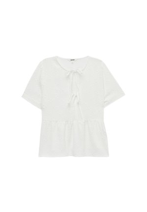 Koton, SHORT SLEEVE PEPLUM BLOUSE . - Bluse - off-white
