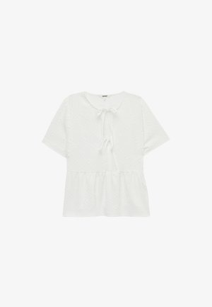 Koton, SHORT SLEEVE PEPLUM BLOUSE . - Blouse - off-white