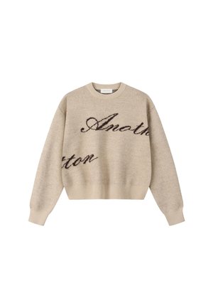 Another Cotton Lab, SIGNATURE KNIT SWEATER - Striktrøje - sand
