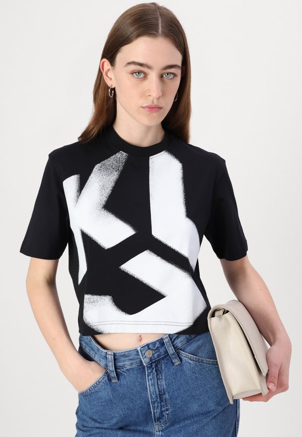 CROPPED BLEACH LOGO TEE - Print T-shirt4